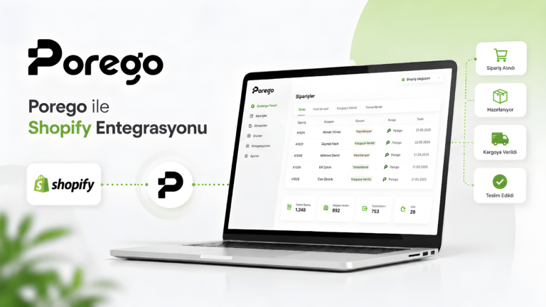 Shopify Entegrasyonu Nedir? Porego ile Shopify Siparişlerinizi Kolayca Yönetin