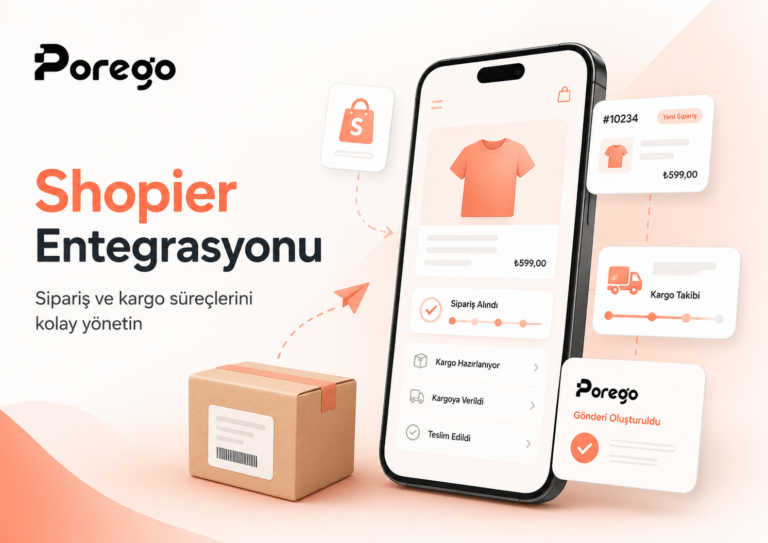 Shopier Entegrasyonu Nedir? Porego ile Shopier Siparişlerinizi Tek Panelden Yönetin