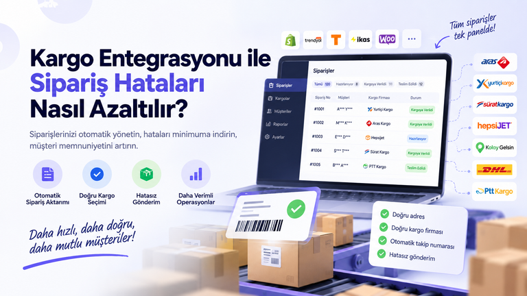 Kargo Entegrasyonu ile Sipariş Hataları Nasıl Azaltılır?